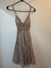Free People Multicolor Crisscross Mini Dress Women’s Size 0 Made In Taiwan