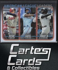 Shohei Ohtani Adolis García Robert 2024 Topps #179 Rainbow Foil AL HR Leaders