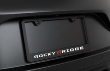 Rocky Ridge License Plate Frame Anti-rust Premium Black Metal Plate Frame Truck Rocky Ridge License Plate Frame Anti-rust Premium Black Metal Plate Frame Truck