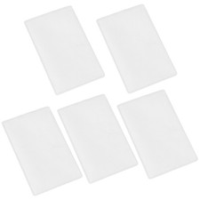 5 Pcs Business Card Plastic Sleeves Hard Case Id Badge Holder Protectors