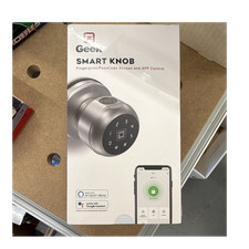 Geek Smart Door Lock Fingerprint Keypad Passcode App Satin Metal Alexa/Google