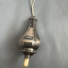 Klingelknopf Dienstbotenklingel Silber 800 er um 1900. Halbmond Und Krone.