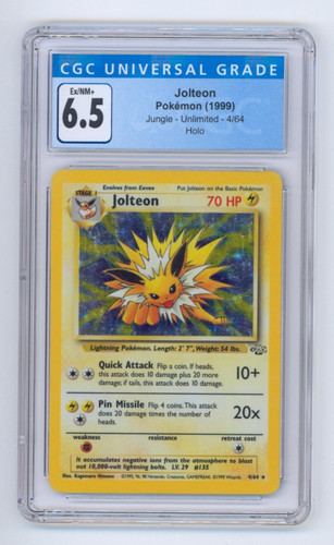 Jolteon (Unlimited) graded CGC 6.5 for sale on eBay