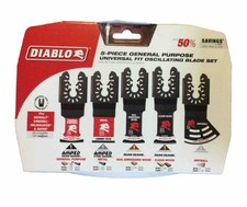 Diablo DOU5S 5 Piece Universal Fit General Purpose Oscillating Blade Set 1I 