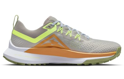 Nike React Pegasus Trail 4 Running Shoes Mens 12 Cobblestone Volt DJ6158-002 Nike React Pegasus Trail 4 Mens Shoes Size 11, Color: Green  main image 4