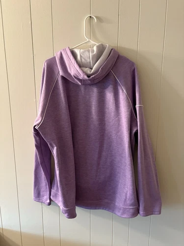 NWOT Augusta Women’s 2XL Purple Hooded Sweatshirt Clam Ice Fishing Outdoors - Picture 5 of 8