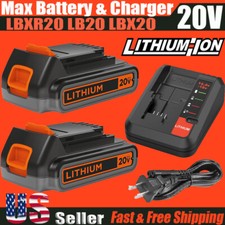 20V replacement for Black and Decker 20Volt MAX Lithium LBXR20 Battery / Charger