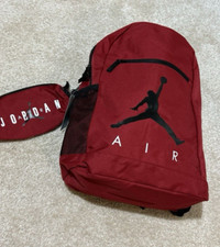 NIKE AIR JORDAN RED BACKPACK PENCIL CASE UNISEX GYM UNI SCHOOL LOGO BAG SALE NEW