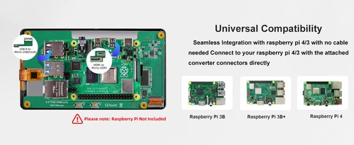 5.5'' 1920*1080 Touch Screen Portable Monitor HDMI LCD Display Raspberry Pi 5/4 - Picture 8 of 9