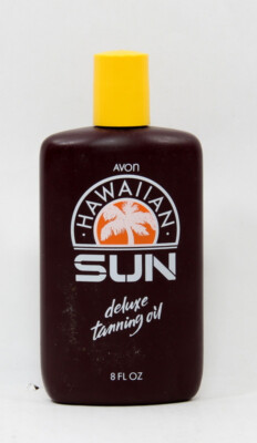 Avon Hawaiian Sun deluxe tanning oil 8oz Unused New Old Stock Vintage