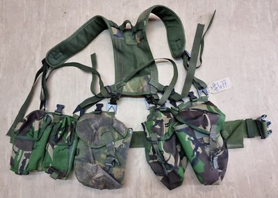 Original Great War British Army Webbing Trousers Belt In Webbing - Foto 2