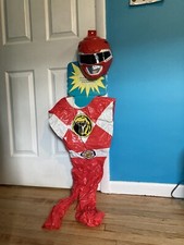 Power Rangers Red Ranger Kids Vinyl Costume Size M 7-8 