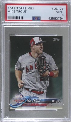 2018 Topps Mini All-Star Mike Trout #US176 PSA 9 MINT