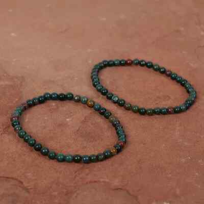 Wholesale Grade A++ Genuine Gemstone 4mm Bead Bracelets Choose -35 Types Stone