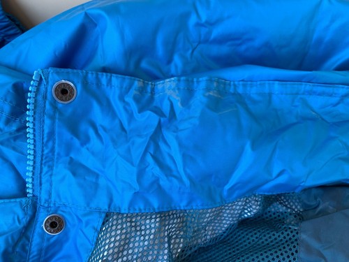 RAINBIRD Size XL Unisex STOWaway Raincoat Jacket Blue Zippered Front Hood - Picture 12 of 20