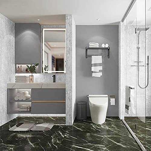 Grey Self Adhesive Wallpaper Peel and Stick Film Grey Contact Paper Light Gray - Picture 6 of 7