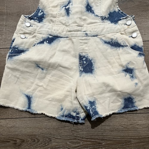 Jordache Overalls Acid Washed Denim Jeans Shortalls Girl’s Size 14/16 - Picture 2 of 8