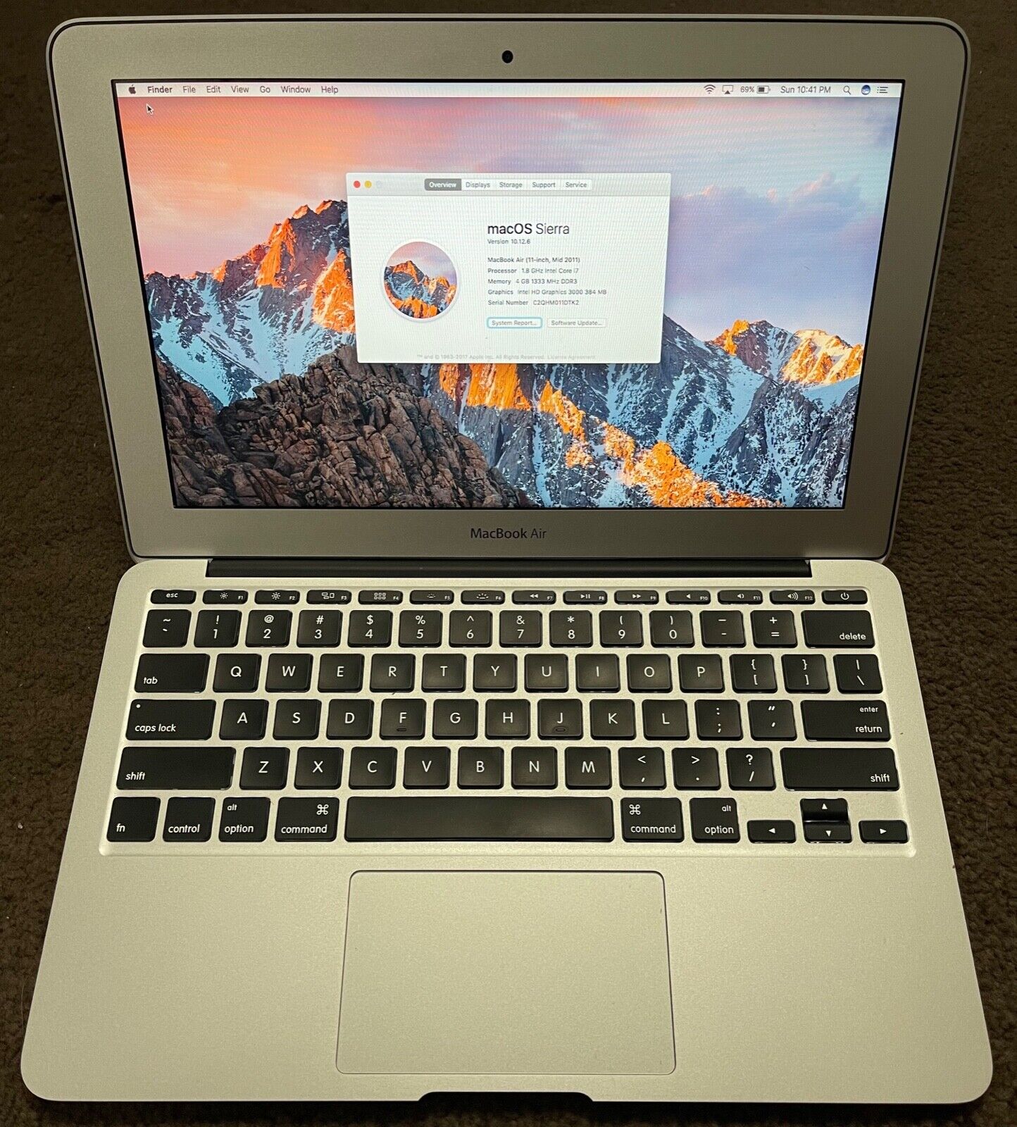 USED Original APPLE MacBook Air 2011 (A1370) 11