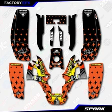 Orange Spark Racing Fender Graphic Kit fits Yamaha Warrior 350 Decal Sticker kit