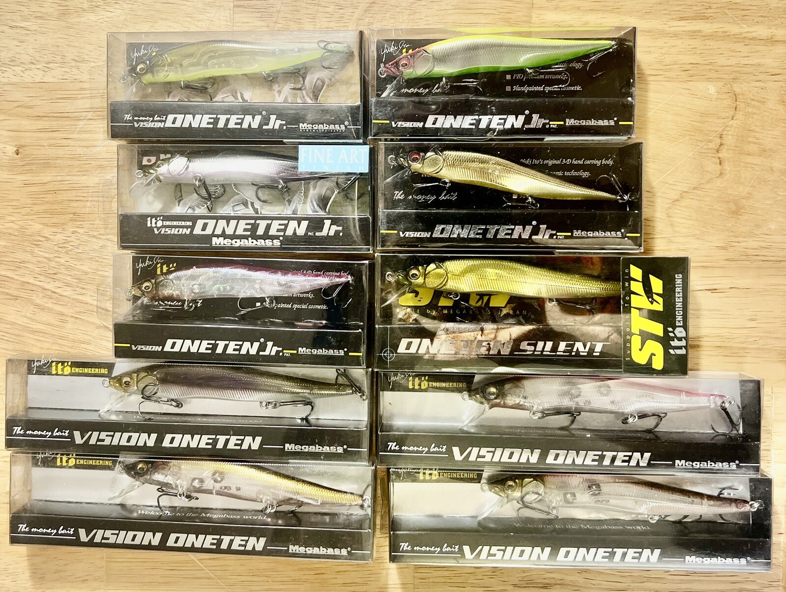 Megabass (Lot Of 10) Ito Vision 110 Jr 110 Suspending Jerkbaits, Free Shipping! - Image 6