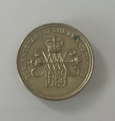 1989 Tercentenary of the Bill of Rights £2 Two Pound Coin  1689-1989