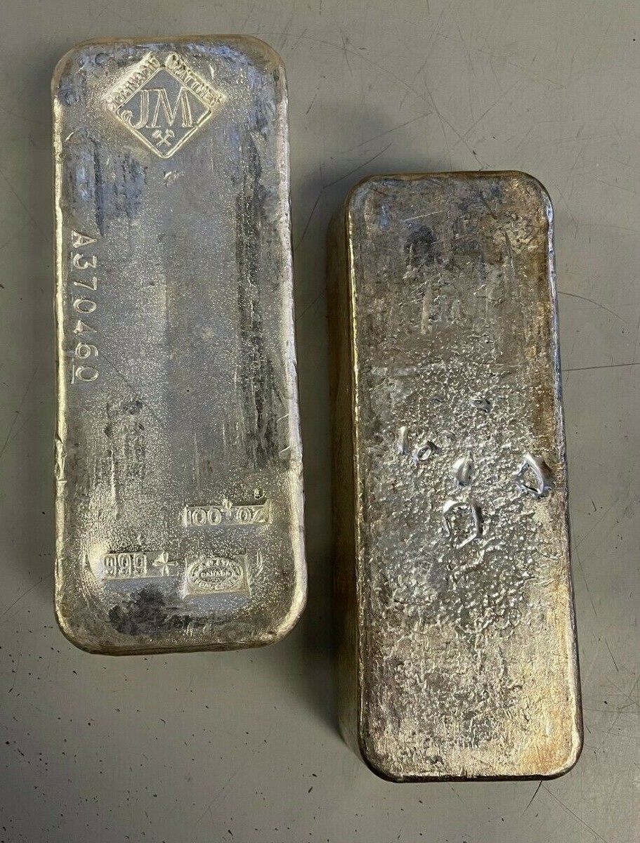 100 oz. Silver Bar .999 Fine Silver Bar - Mint Hallmark Varies | eBay