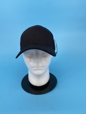 NWT Port Authority Flexfit Hat Black L / XL Large Fitted Stretch Blank Backwards