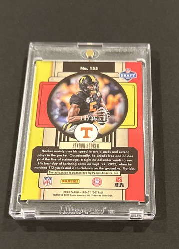 2023 PANINI LEGACY HENDON HOOKER ROOKIE SIGNATURE BLUE PRIZM SP RC #’d 14/35! - Picture 4 of 8