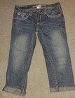 Women’s Juniors Hydraulic Medium Wash Heavy Stitching Stretch Capri Size 11/12 — photo 2