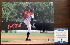 Kyle Muller auto signed 8x10 photo braves beckett COA