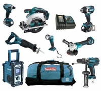 11Tlg. Makita DTW700Z 18V Akku Werkzeug Set +Schlagschrauber +Akkuschrauber