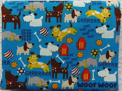 Htf Blue Dog NEW & HTF Designer Luxury Novelty BLUE PLAYFUL PUPPY DOGS *100% Cotton ...