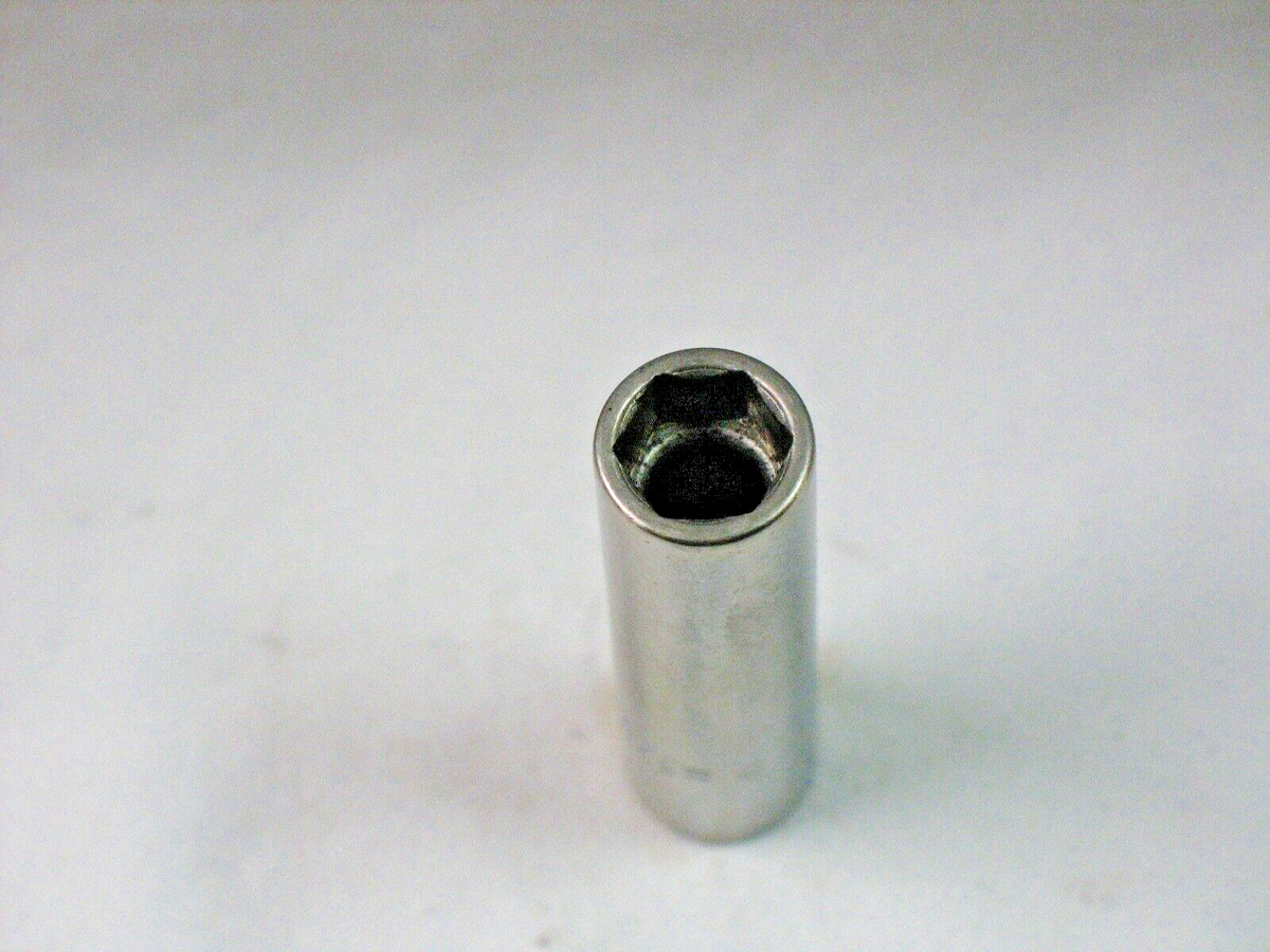 Vintage Mac Tools 1/4 Drive 3/8 Chrome Deep 6 Point Socket MD126
