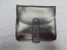 cartouchiere francaise en cuir noir