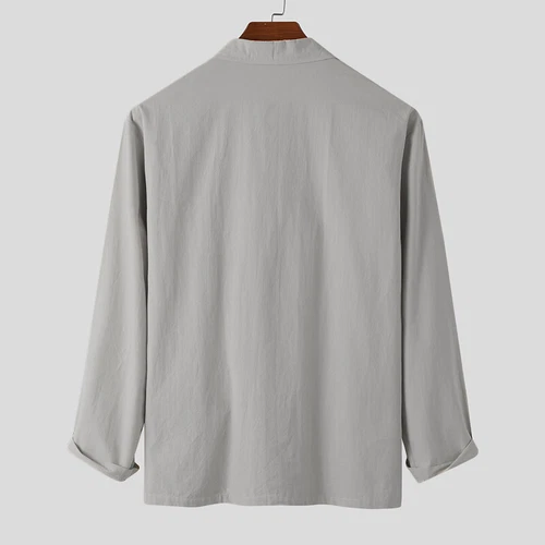 Men's Lightweight Linen Cotton Jacket Summer Leisure Blazer Coat Breathable Soft - Picture 12 of 18