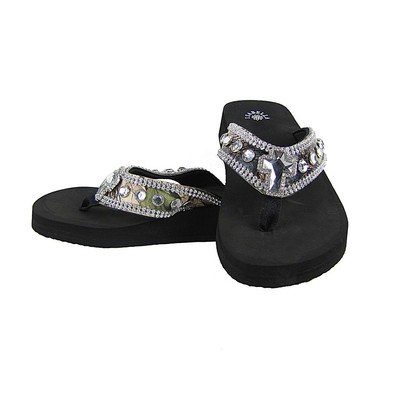 camo flip flops with rhinestones
