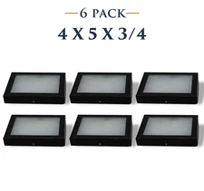 6 Pack of 4 x 5 x 3/4 Riker Display Cases Box for Collectibles Jewelry & More  