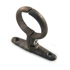 BLACK MALLEABLE IRON SCHOOLBOARD PIPE CLIP      ** READ DESCRIPTION **