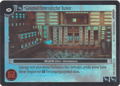 TCG 303  ''Wars'' Incursion Decipher Ganymede/Unterirdischer Bunker 1F31 Foil