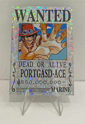 One Piece Collectible Card: Wanted Portgas D Ace Marine No. 047 | eBay