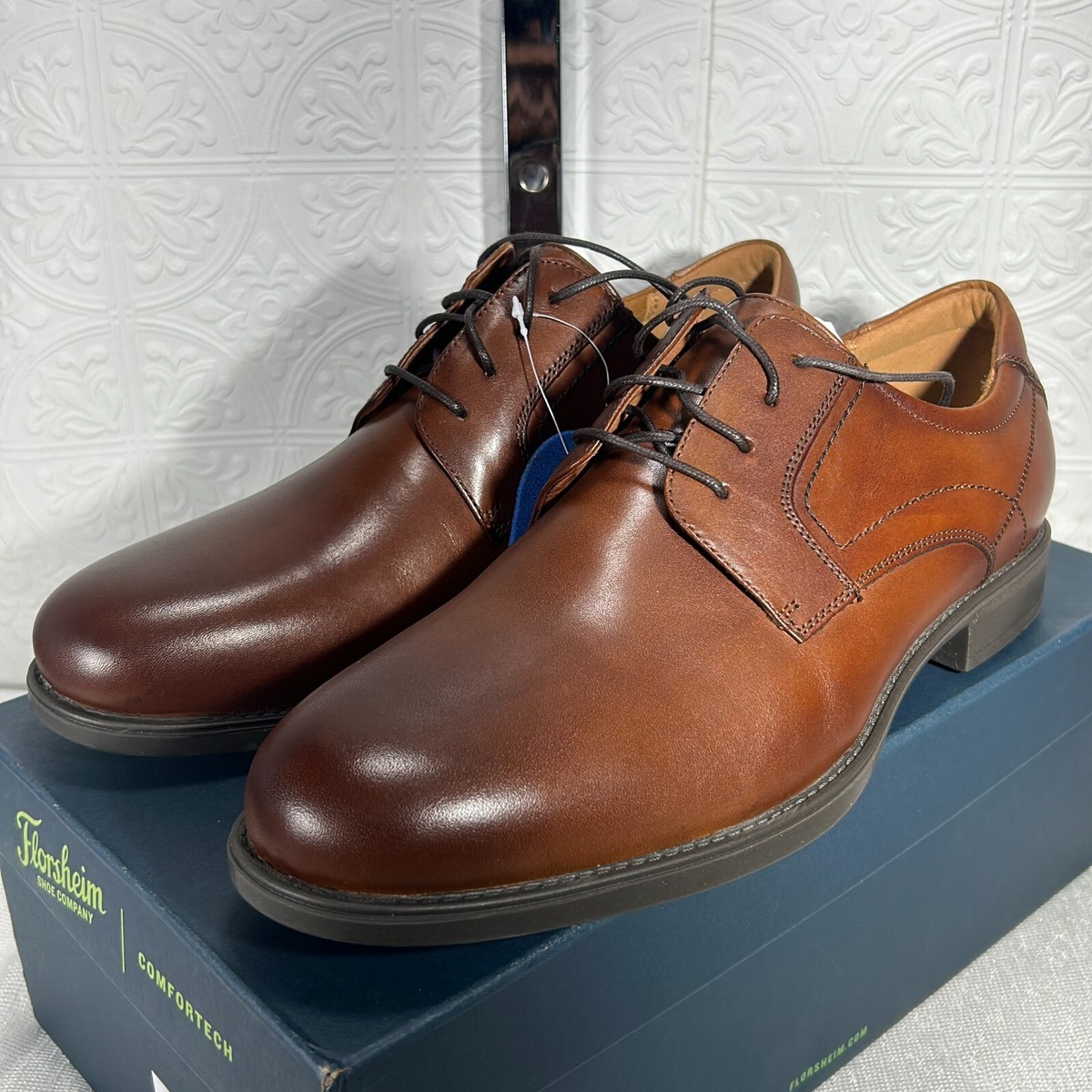 Florsheim Midtown PLN OX 12135-221 Cognac Leather Oxford 