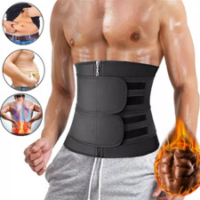 Men Waist Trainer Body Shaper Tummy Girdle Belt Belly Fat Burners Corset S-3XL