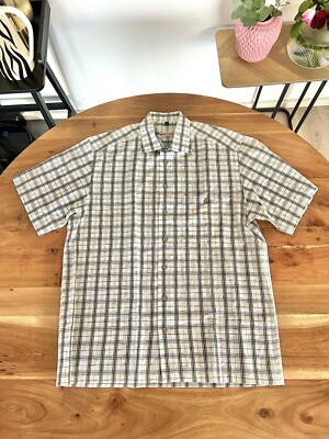 Vintage Pierre Cardin Hemd, weiß/grau, XL   wie neu   kurzarm