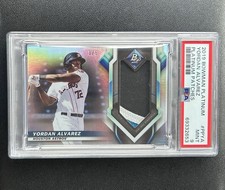 2019 Bowman Platinum Futures Game Used Patch /5 SSP Yordan Alvarez PSA 9