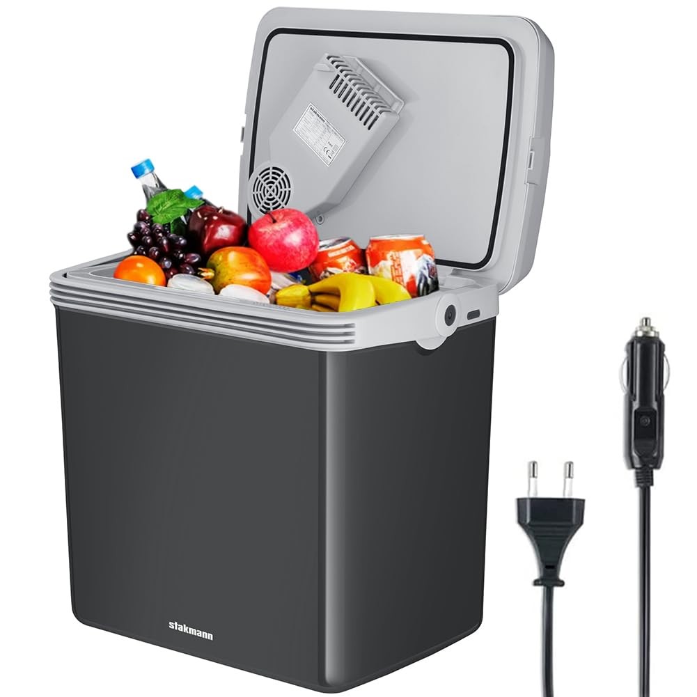 Frigorifero Elettrico Portatile per Auto da 32 Litri Mini Frigo con Grigio