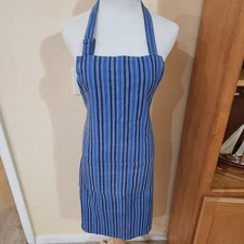 Vintage Dansk Kitchen / Baking Apron w/ Pocket, 100% Cotton, Adjustable
