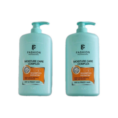 2 x 1 Liter FASHION PROFESSIONAL  MOISTURE  CARE COMPLEX Shampoo  KERATIN