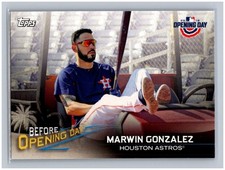 2018 Topps Opening Day Marwin Gonzalez Before Opening Day #BOD-MG Insert Houston