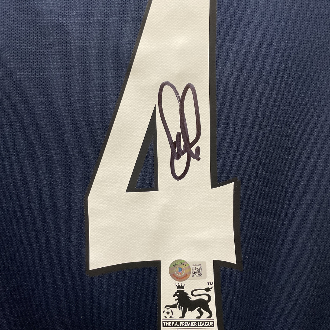 Patrick Vieira Signed Arsenal FC Away Soccer Jersey #4 with