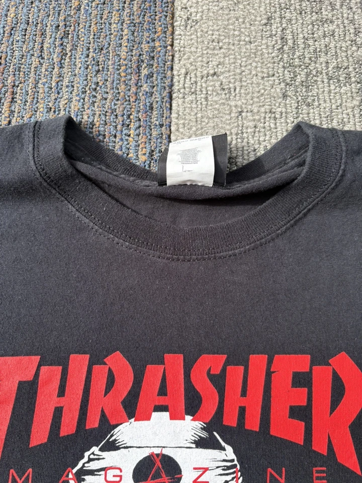 Camisa Thrasher Skate Skateboard Skate Rock Magazine Calavera Gráfica Camisa XL Foto 4 de 4
